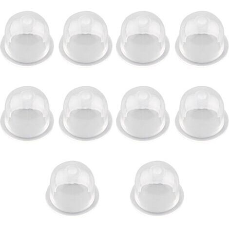 10 Pcs Pompe d'Amorçage Pompe Ampoule Carburateur Remplacer Huile Carburateur Tondeuse à La Tronçonneuse Pompe à Essence Carburateur Pompe Universelle en Plastique Poire Piston Accessoires