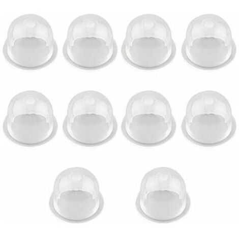 10 Pcs Pompe d'Amorçage Pompe Ampoule Carburateur Remplacer Huile Carburateur Tondeuse à La Tronçonneuse Pompe à Essence Carburateur Pompe Universelle en Plastique Poire Piston Accessoires