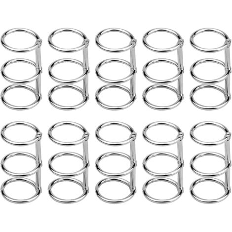 Lot De 100 Anneaux De Reliure Métalliques 20 Mm - Pour Classeurs, Scrapbooking, Porte-clés - Fermeture Sécurisée