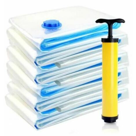 10 Pcs Sac Rangement Sous Vide Housse Aspiration Compression V¨ºtements Voyage pour Matelas, V¨ºtements, Couettes, Literie