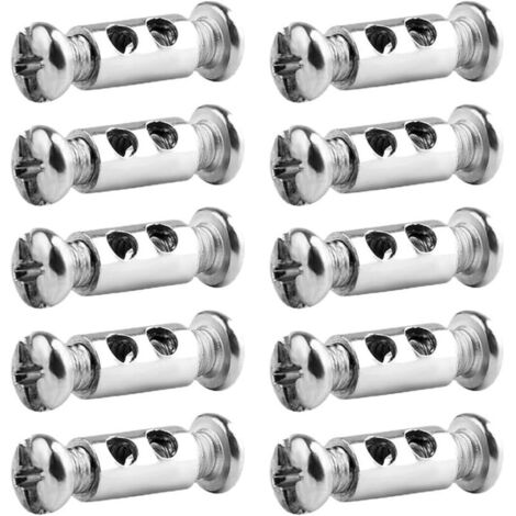 10 pcs Serre à Capuchon pour câbles de 1 à 2mm, Pinces à Double Extrémité en Fil d'Acier pour rapidement et facilement vos Câbles, pour la fixation de câbles métalliques et de cordes à linge