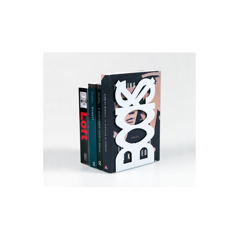 10 pcs serre-livres en acier mod livres couleur blanche