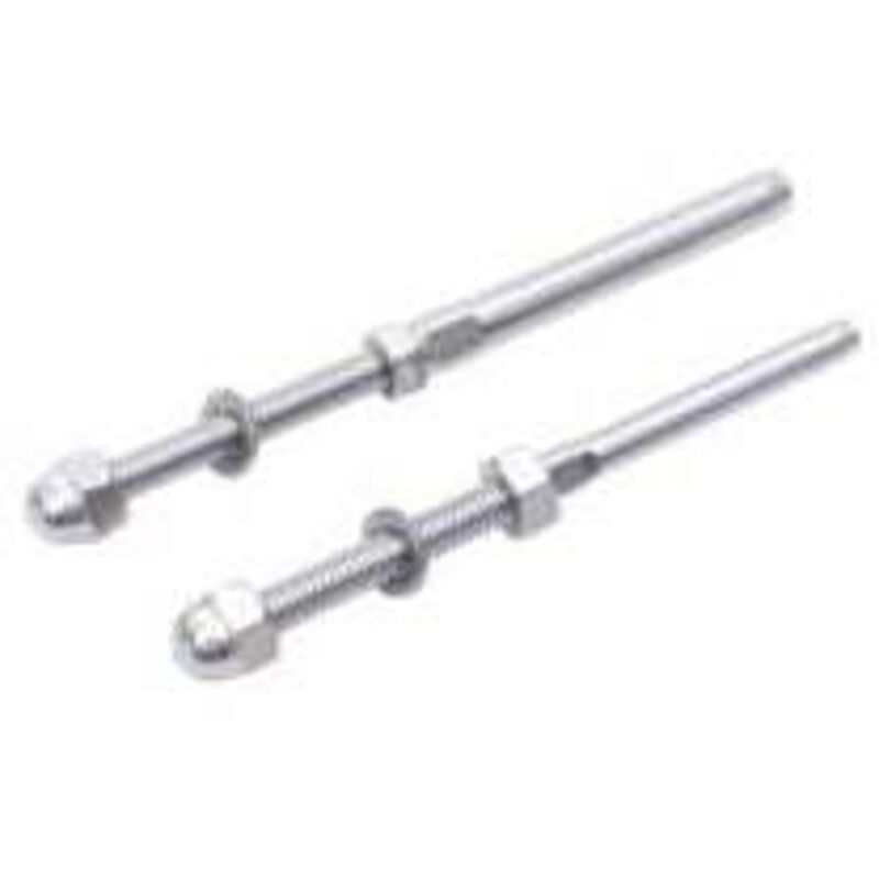 Alovez - 10 Pcs Tendeurs de Câbles Filetés Fendeur Câble Garde Corps Câble Tendu Câble Inox Garde Corps avec Écrou Joint pour Systèmes Gréement