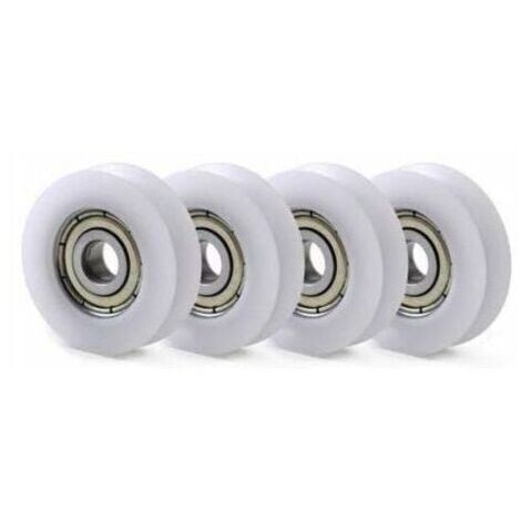 10 PCS U Nylon Integrated Plastic 608 Ball Bearings 8 30 10mm Groove Guide Pulley