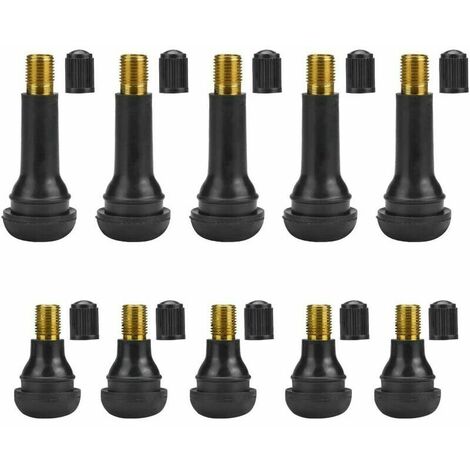 10 pcs valve car tire tubeless valve rubber car tire hood carmet replacement rubber valve valve tire plug -up car tr413e/tR41 car valve for black car