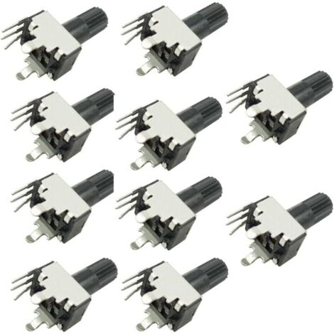 10 pcs Vertical Adjustable Resistance Potentiometer, Type B10K B103 RV0932