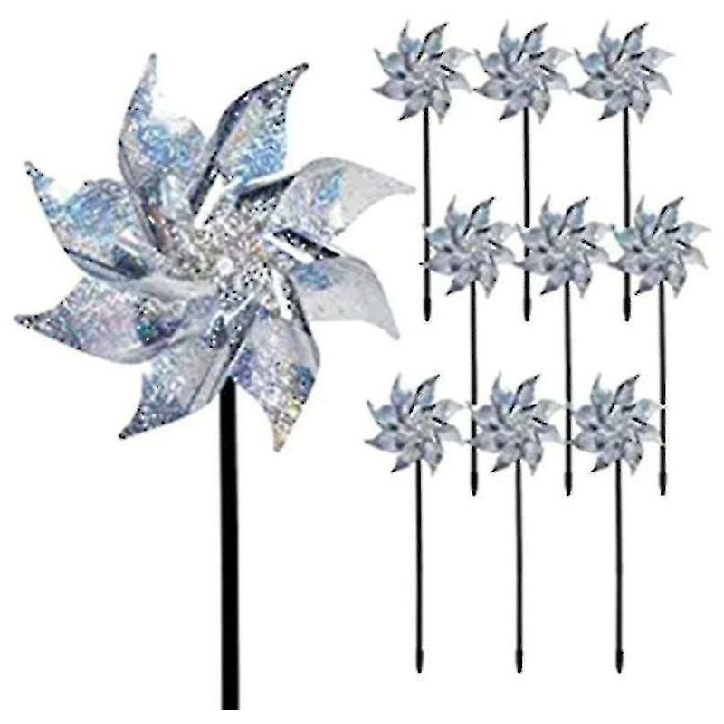 10 Pcs Windmill Reflector Bird Repellent Bird Repellent Reflective Reflective Windmill Bird Repell