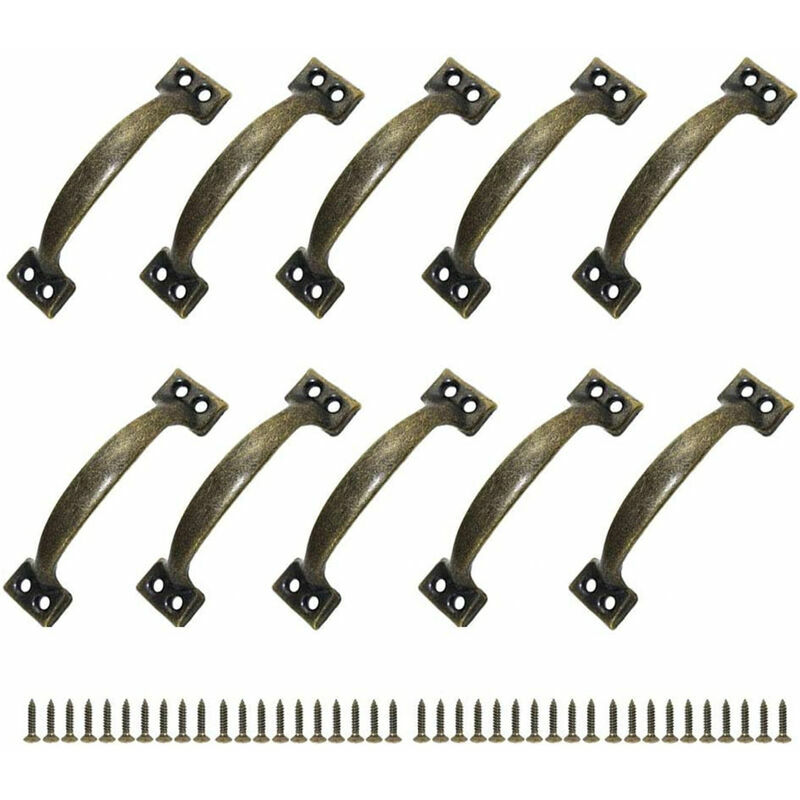 Great Fair - 10 pezzi 100 mm Maniglie per porta