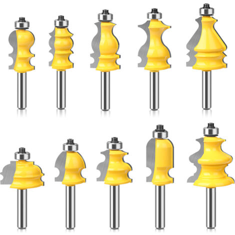 10 pezzi 8 mm fresa per lavorazione del legno fresa in carburo fresa per lavorazione del legno fresa per lavorazione del legno fresa elettrica