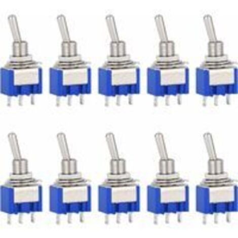 10 pezzi AC 125V 6A 3 pin Mini interruttore a bilanciere a 2 posizioni per Arduino interruttore per auto camion barca veicolo