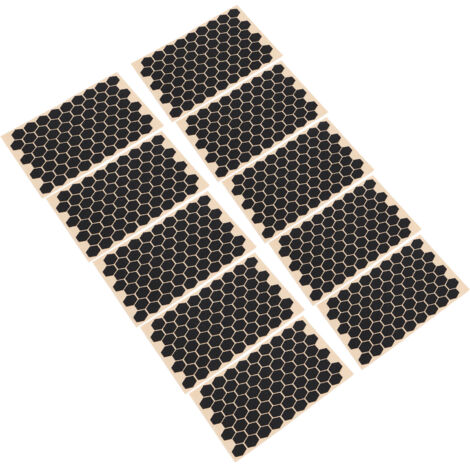10 pezzi adesivo con impugnatura esagonale strutturato ultra sottile assorbimento del sudore antiscivolo per mouse tastiera telefono cellulare nero