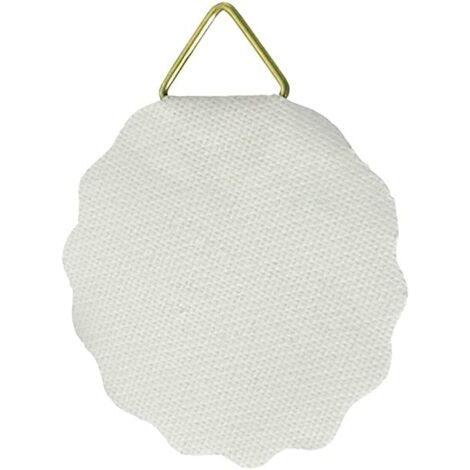 10 PEZZI - ATTACCAGLIE ADESIVE 40MM - COLORE BIANCO