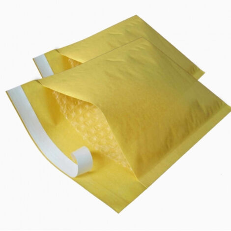 10 Pezzi Busta Gialla Da Imbottita 20x24 Cm Postali Pluriball