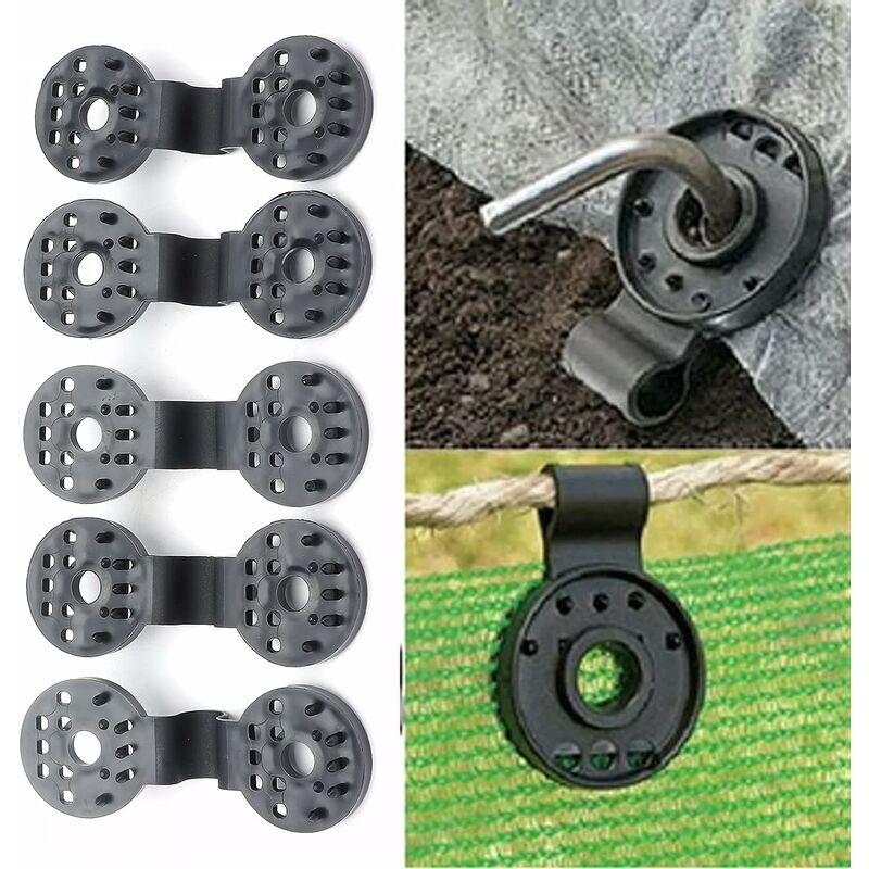 10 pezzi clip di plastica rotonde per tessuto