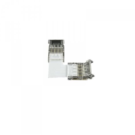 10 Pezzi Connettore Trasparente 10mm RGB Angolare 90° 2 PIN per Unire 2 Strisce LED