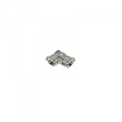 10 Pezzi Connettore Trasparente Invisibile 8mm 2 PIN Angolare 90° per Strisce LED
