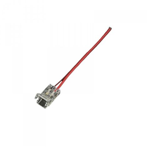 10 Pezzi Connettore Trasparente Invisibile 8mm 2 PIN per Chiudere 2 Strisce LED COB