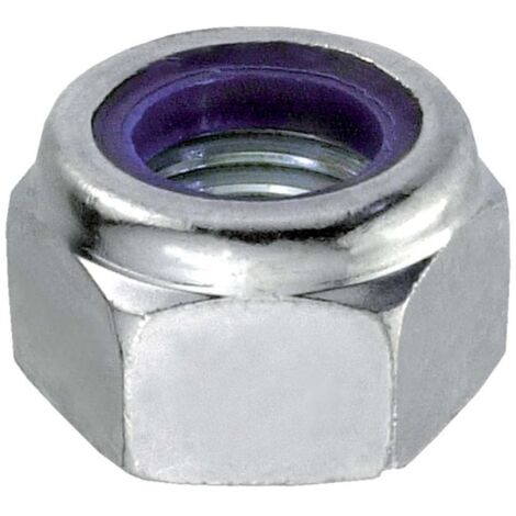 10 PEZZI - DADI AUTOBLOCCANTI IN FERRO ZINCATO 4MM