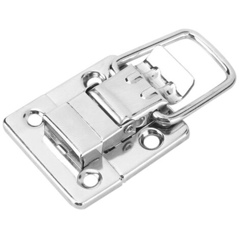 10 pezzi di chiusura a scatto, chiusura a scatto in argento, chiusura a scatto per cassettiera, cassetta degli attrezzi, armadietto, valigia