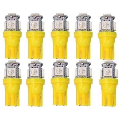 10 pezzi di gel luminoso, T10 w5w LED 5050SMD 12v DC 10 pezzi