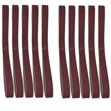 10 pezzi di nastro abrasivo 760x25mm 30x1 pollice nastro abrasivo per levigatrice a nastro grana 60-180 (180)