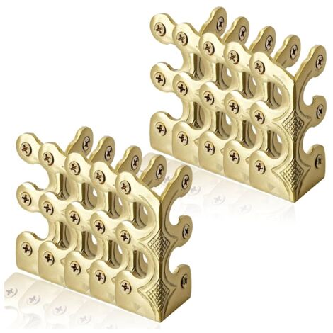 Angoli In Ottone Per Mobili - Paraspigoli Decorativi Bronzo, 6.5cm, Con Viti - Foto 5