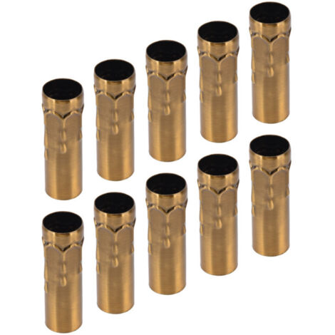10 pezzi E14 portalampada in metallo per lampadario (oro e bronzo antico)