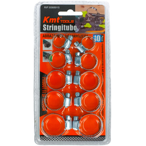 10 Pezzi Fascette Stringitubo Regolabili 18-32mm Acciaio Inossidabile 5 Misure