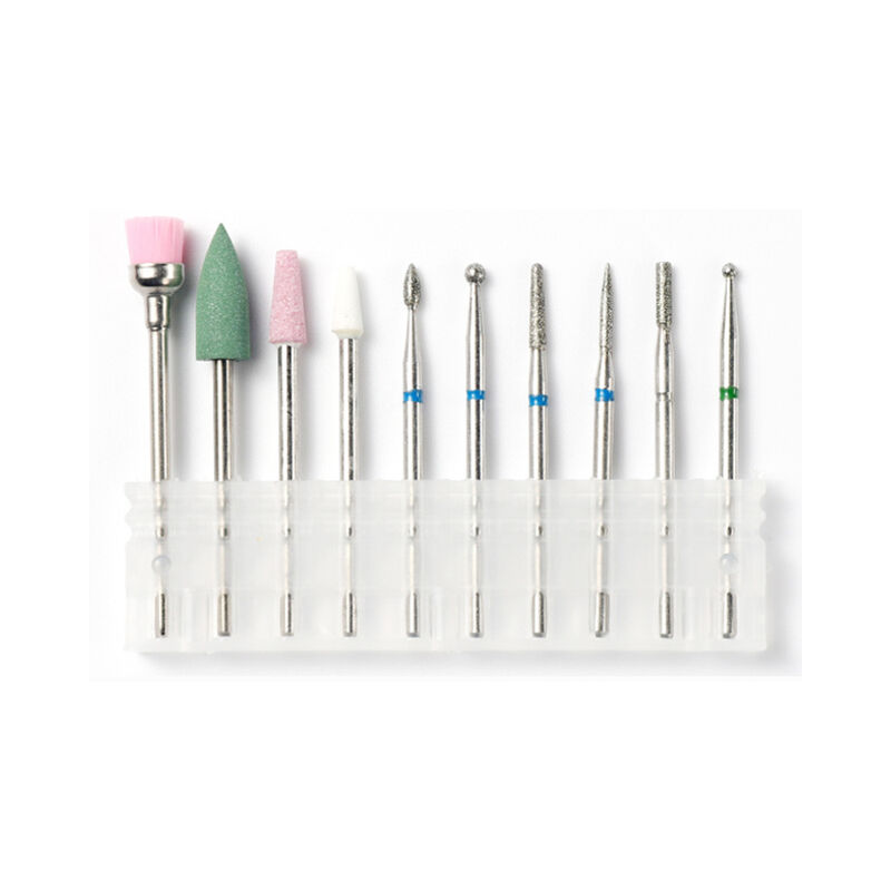 10 pezzi frese diamantate per Manicure punte per