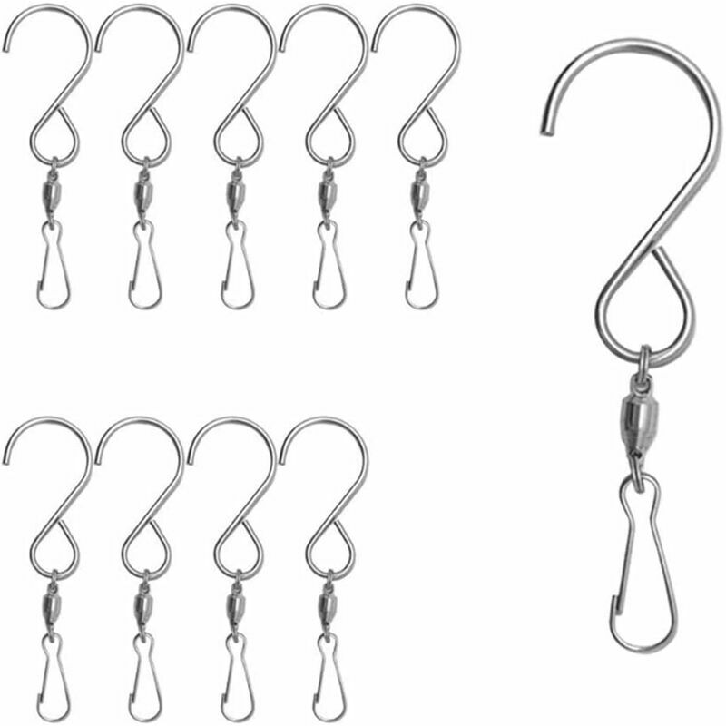 10 Pezzi Gancio per Campanelli Eolici Rotanti