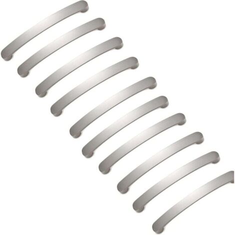 10 pezzi Maniglia per mobili da cucina, maniglia per credenza, maniglie per ante di armadi da cucina, maniglie per cassetti, maniglia per mobili spazzolata, per mobili da camera da letto e da bagno (d