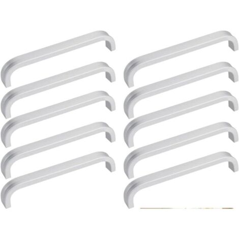 10 pezzi Maniglia per mobili, maniglia universale per porta da cucina, maniglia per cassetto in alluminio, maniglia per porta esterna con 20 viti per mobile da cucina, porta dell'armadio