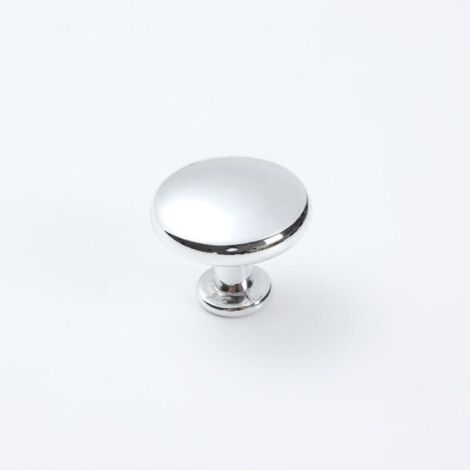 10 pezzi maniglia per porta di mobiletto solida maniglia a fungo per mobiletto da cucina cassetto diametro 28 mm cromo lucido