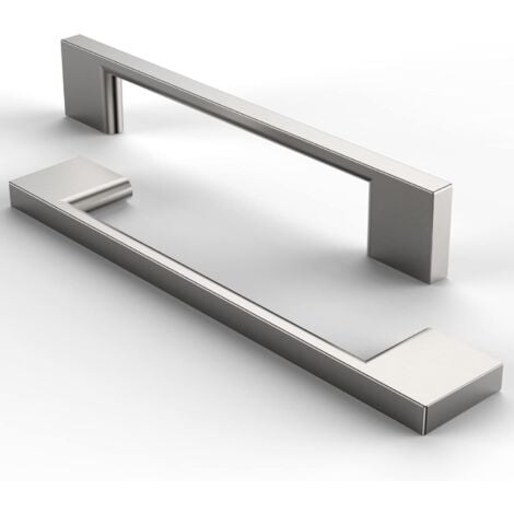 Maniglia Per Mobili In Acciaio Häfele, Dimensione 168 X 35 Mm Interasse 128 Mm Cromato Opaco - Foto 9