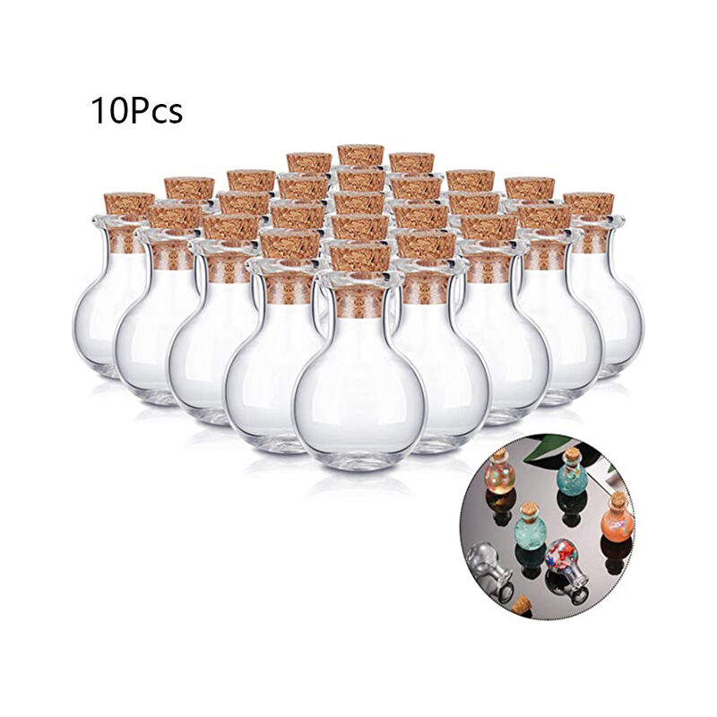 10 pezzi Mini bottiglie di vetro bottiglie