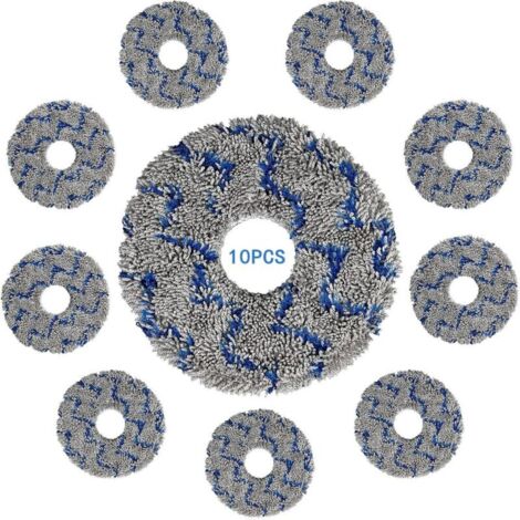 (10 pezzi) Panni lavabili e riutilizzabili per ECOVACS DEEBOT X1 OMNI/ X1 PRO OMNI/ X1 TURBO/ X1 PLUS/T10 OMNI/ T10 TURBO, panni in microfibra resistenti e antimacchia