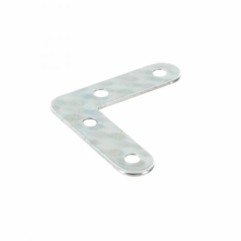 10 pezzi PIASTRA ANGOLO DI RINFORZO PIANA 6X6 cm (60x60 mm) PIASTRINA STAFFA