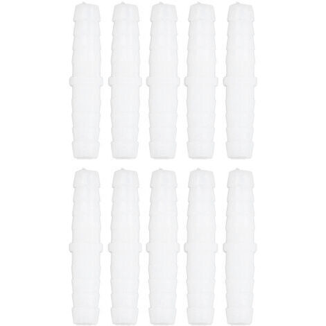10 pezzi raccordo dritto a innesto rapido per tubo flessibile in plastica, giunzione uguale a innesto rapido, adattatore di giunzione per riparazione 6-6 mm