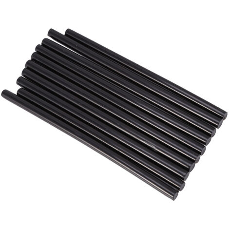 10 pezzi set 7  150mm bastoncini adesivi colorati di colla a caldo per piccola pistola elettrica nera da 20 W