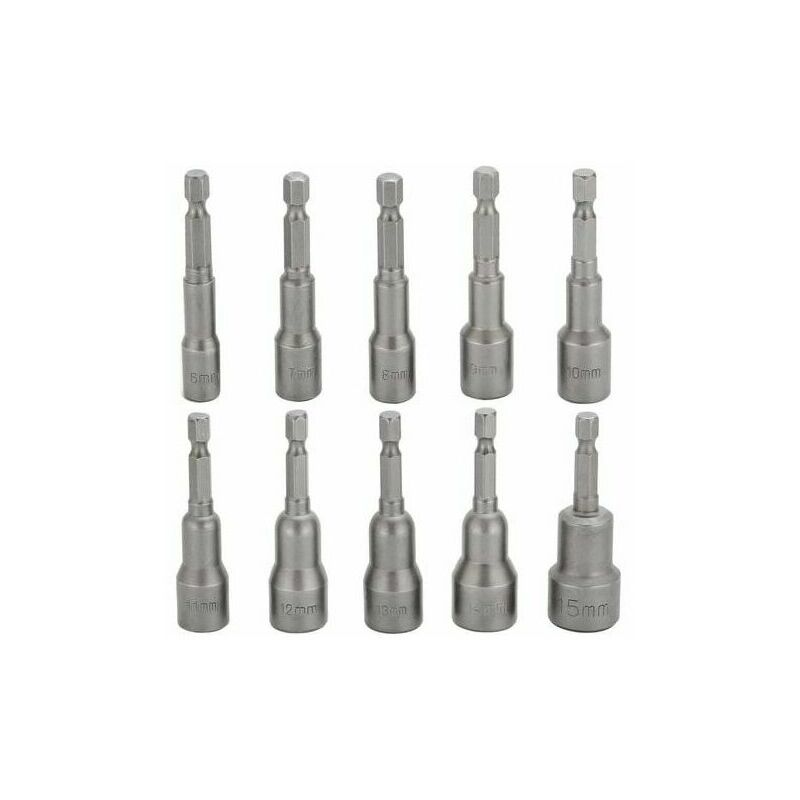 10 pezzi Set di punte per avvitatore a percussione...