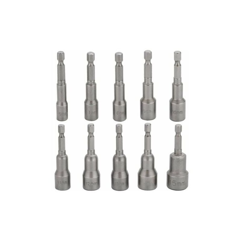 10 pezzi Set di punte per avvitatore a percussione...
