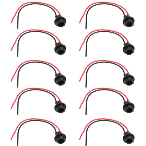 10 pezzi Spina di alimentazione per lampadina auto T10 Porta lampadina Porta lampada Connettore di estensione Adattatore porta lampadina per fendinebbia Piccole luci