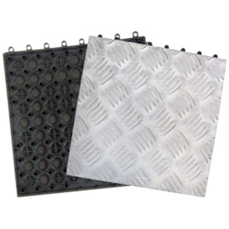 10 piastrelle in alluminio 31x31 cm pavimento piastrella supporto resina