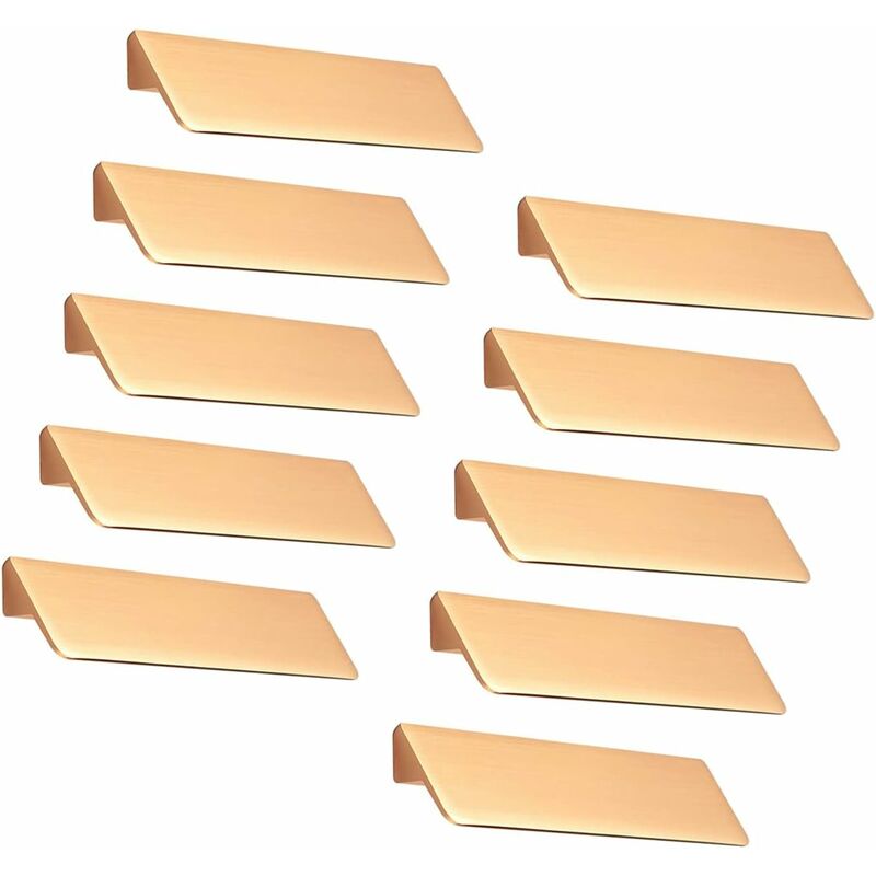 10 Pièces 128mm Entraxe Boutons de portes Cuisine Armoire Porte Poignées Placard Tiroir Chambre Meubles Tirer, Alliage D'aluminium, Avec des Vis, Or