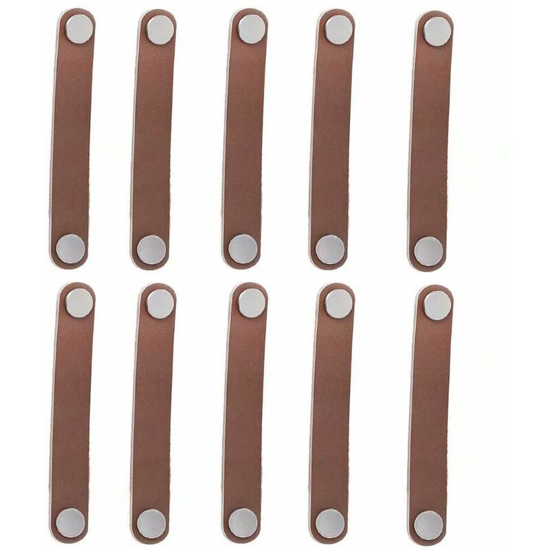 Lot de 10 poignées de tiroir rétro en bois pour armoire, placard, porte-documents, valise, armoire à vin, boîte cadeau, boîte à chaussures