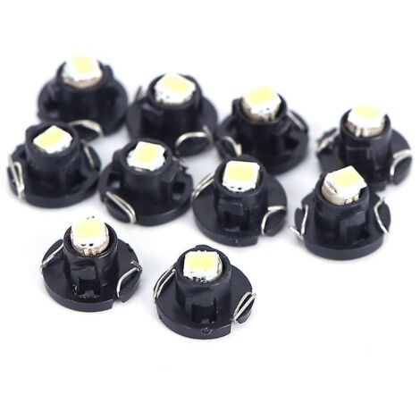 10 Pices Ampoule Led Voiture (blanche) T3 , Ampoule Led Moto, Remplace L'ampoule D'origine