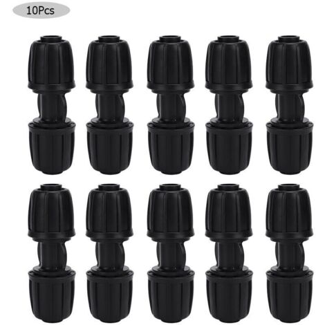 10 Pices Connecteur D\'eau Droit Raccord D\'irrigation Goutte Goutte de Jardin pour quipement D\'arrosage de Tuyau PE 16mm