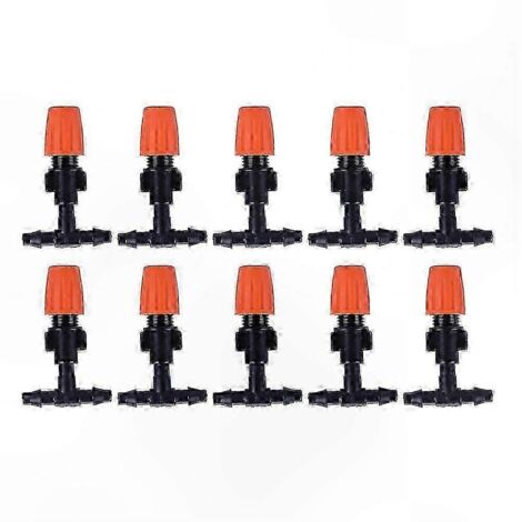 10-Piece Adjustable Nozzles for Gardening, Agriculture, and Public Green Spaces (Orange)