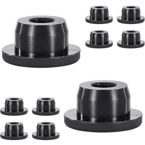 10 Pièce Bouchon Trou Silicone, Bouchons de Trou Meuble, Bouchons Ronds, Flexible Bouchon Cache Trou pour Trou de 17 mm
