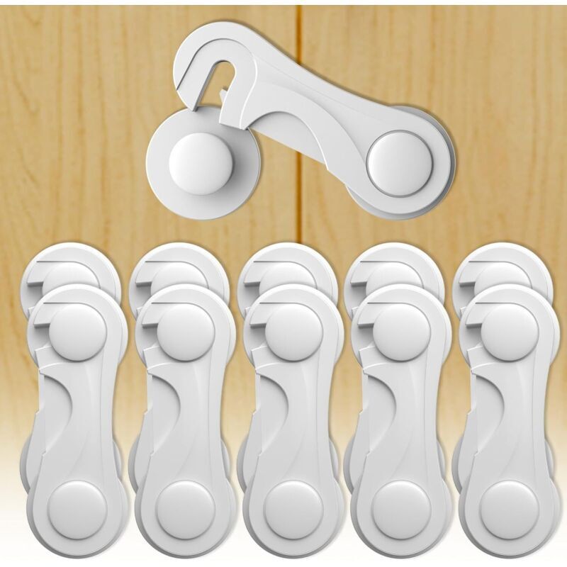 Image of 10-Piece Child Safety Cabinet Locks, Baby&hellip;